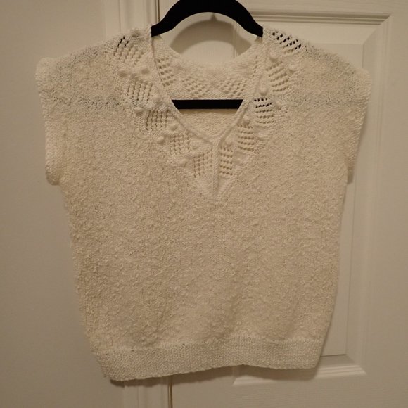 Adorable handknit 80s cottagecore sweater - Picture 1 of 3